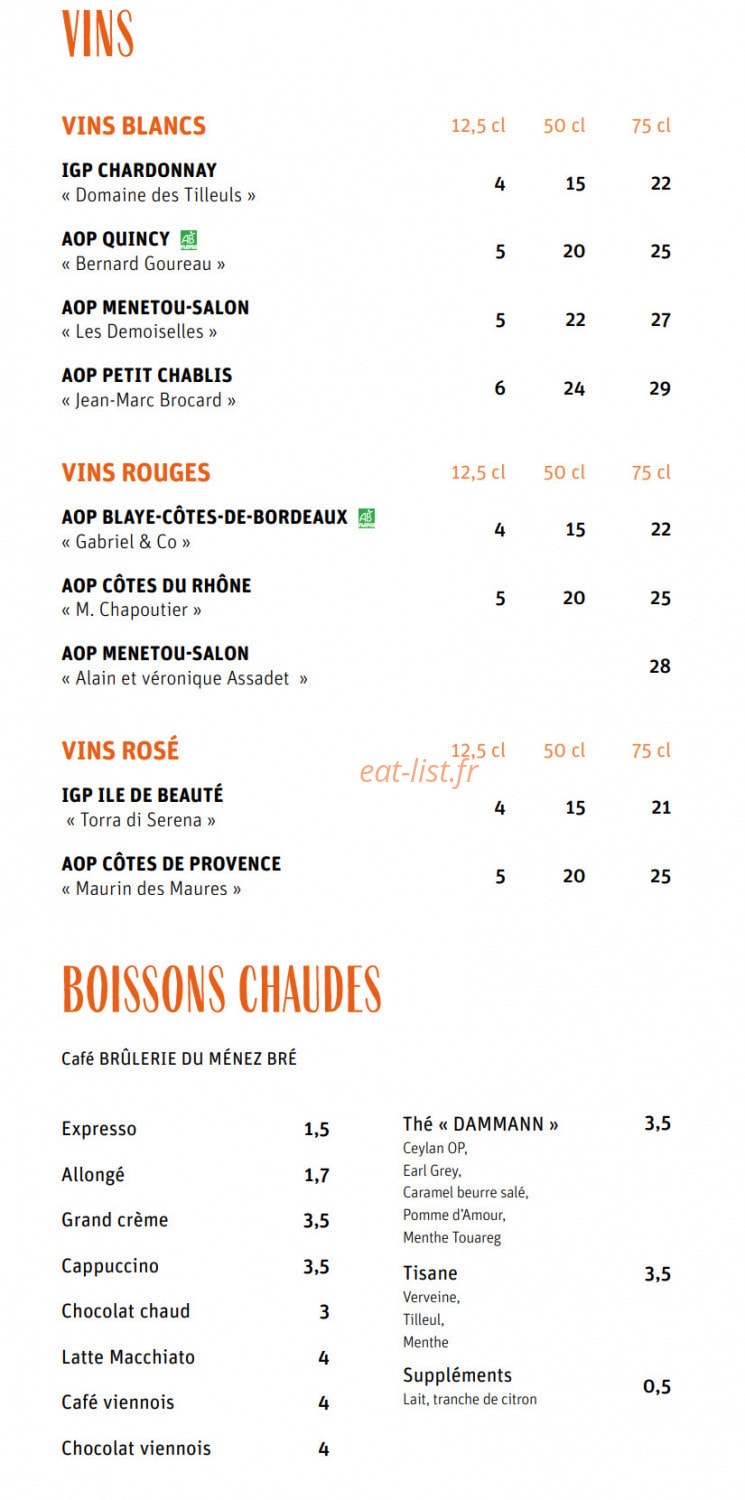 Bar du Port — carte page 5