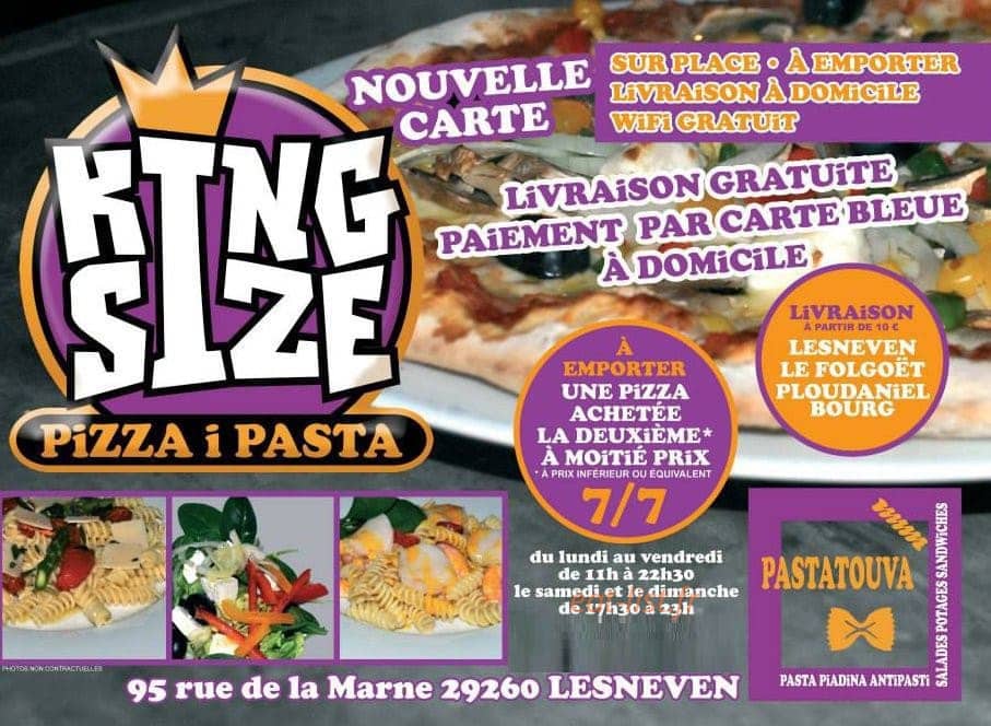 King Size — carte page 1