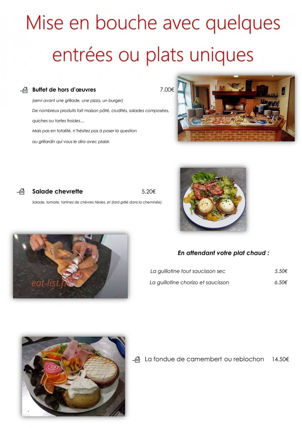 Les Tisons — carte page 1