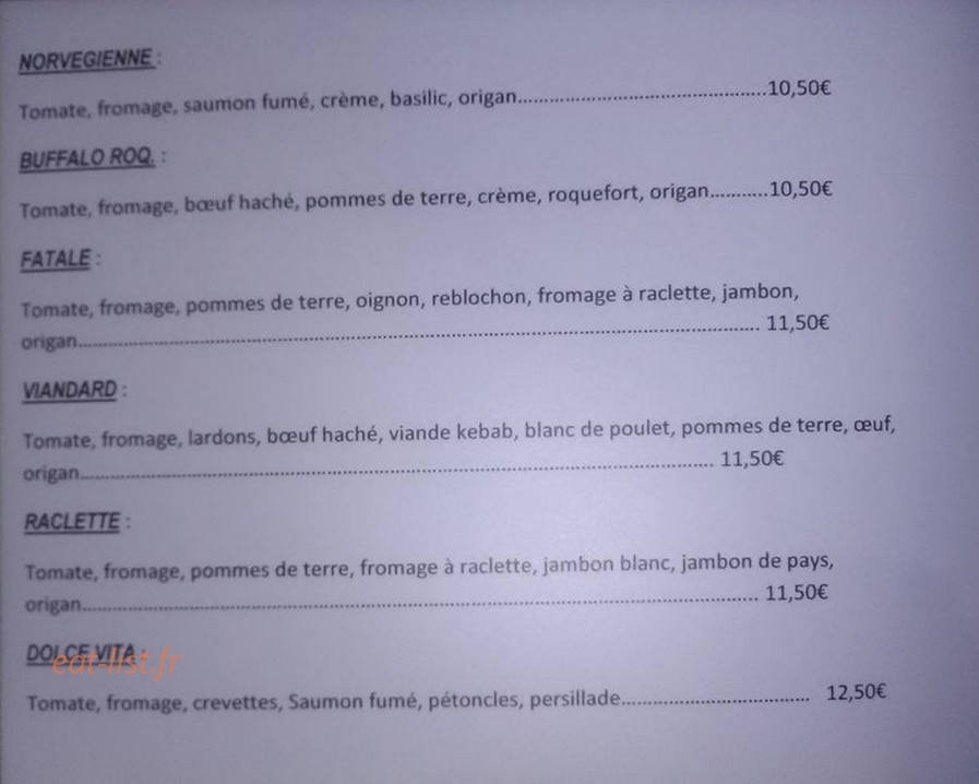 Atypik Bistro — carte page 3