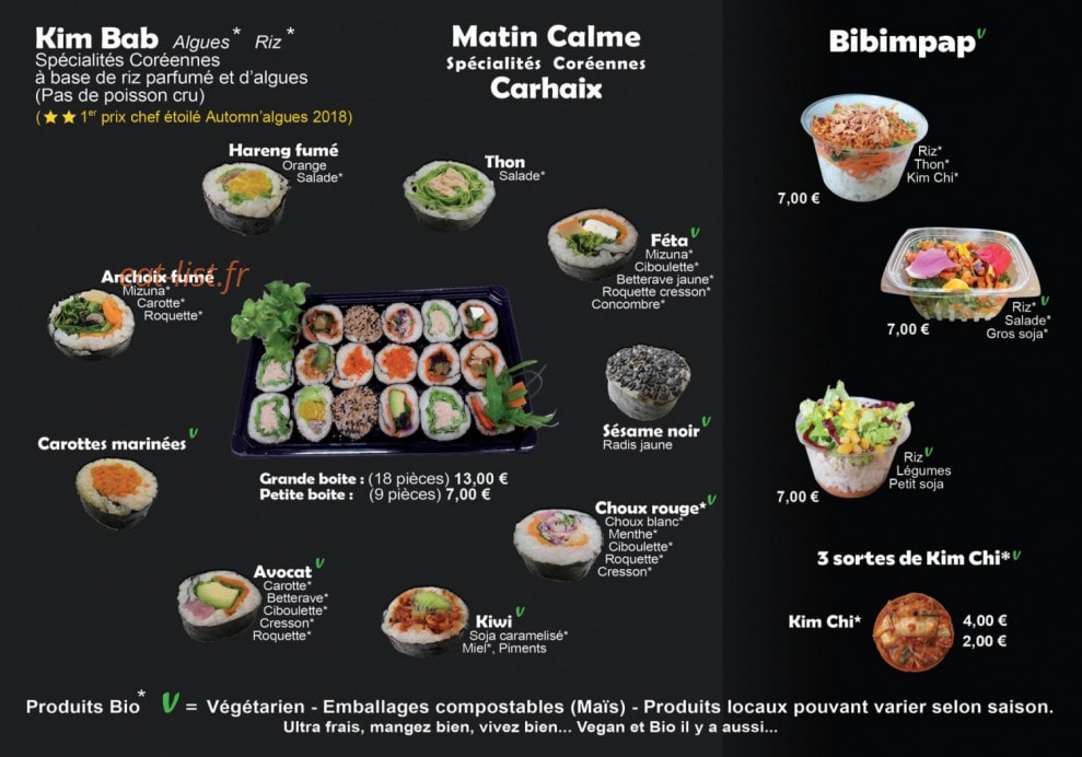 Matin Calme — carte page 2