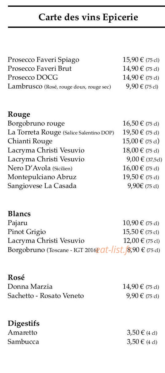 Vorgium Pasta — carte page 6