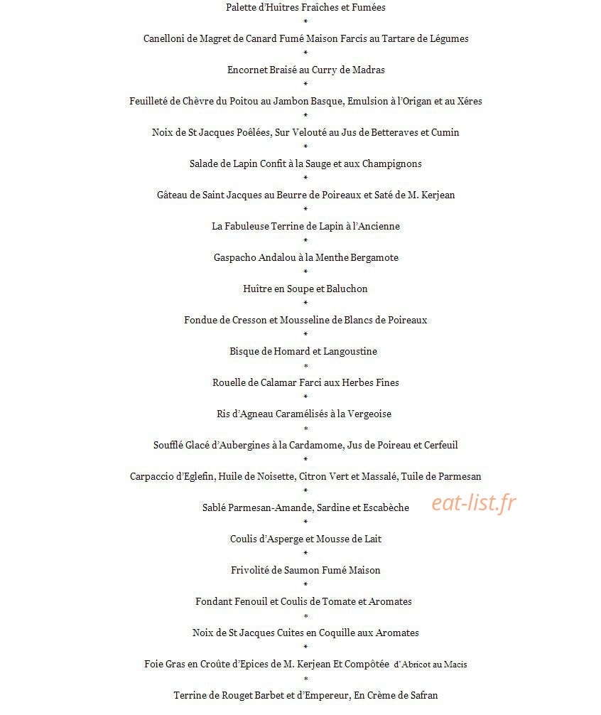 Mille et Une Lunes — carte page 2