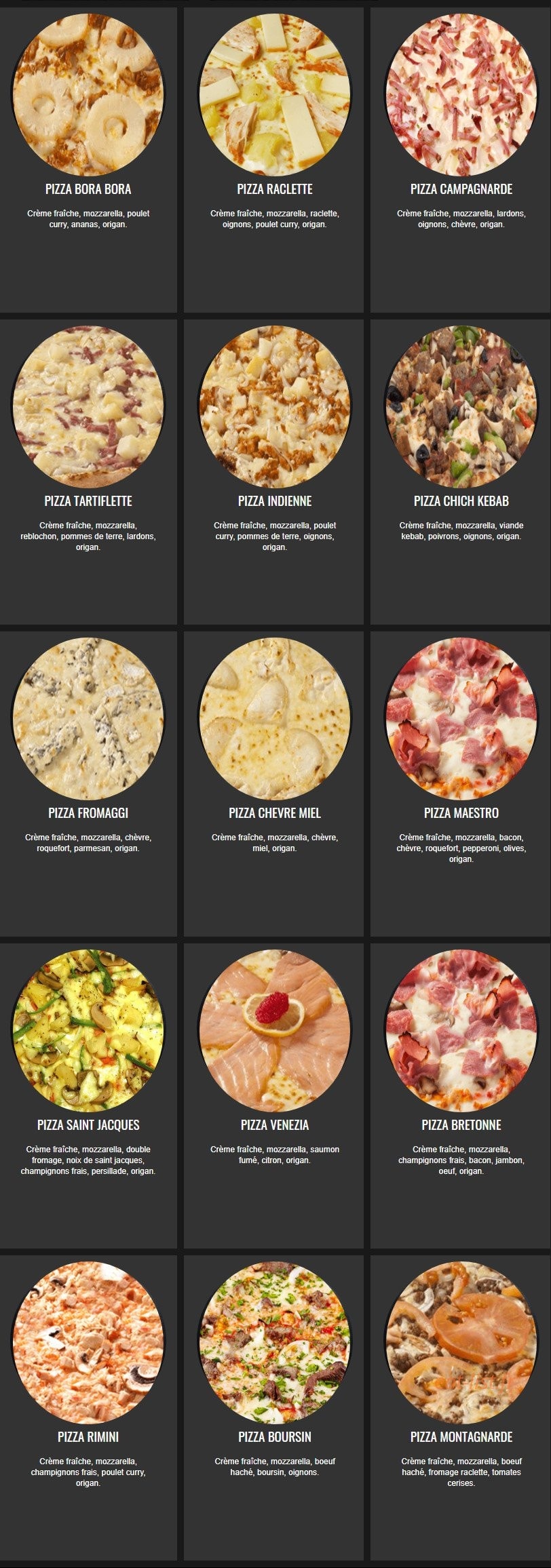 Maestro Food — carte page 3