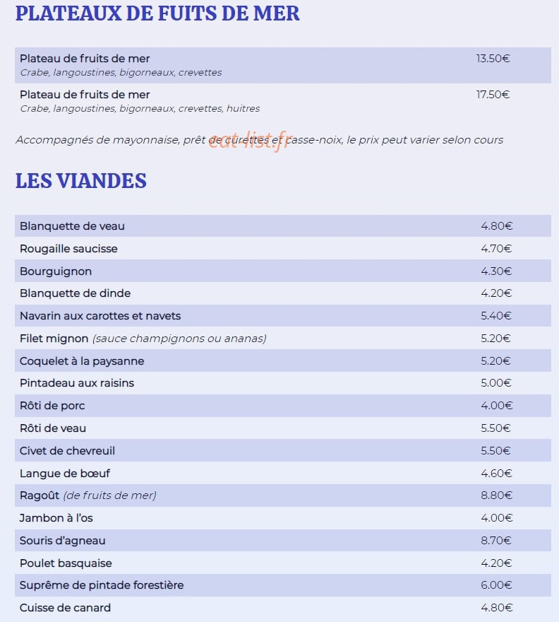 Beg Avel — carte page 2