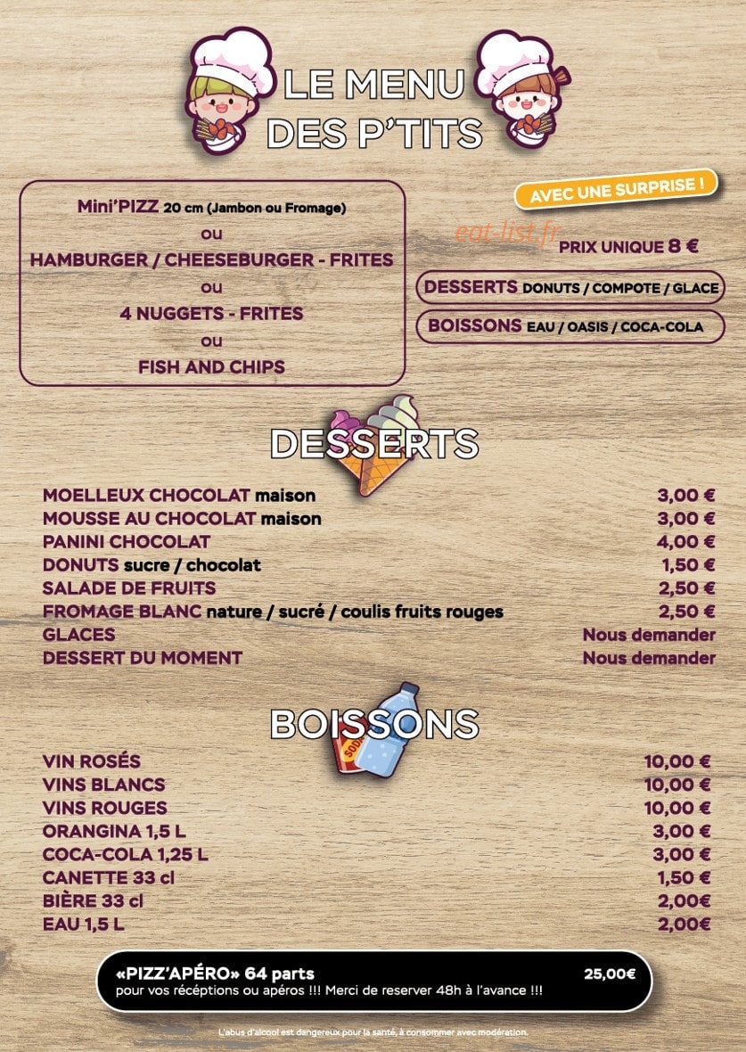 Le P'tit Meal — carte page 5