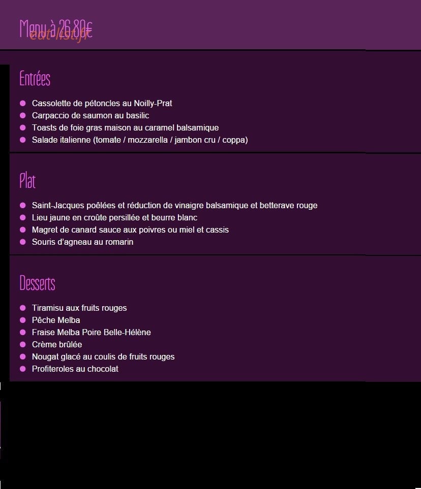 Casa Vecchia — carte page 2