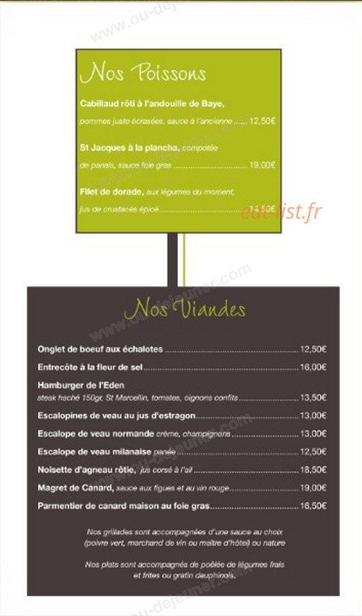 L'Eden Bowl — carte page 2
