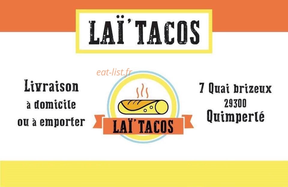 Laï'tacos — carte page 1