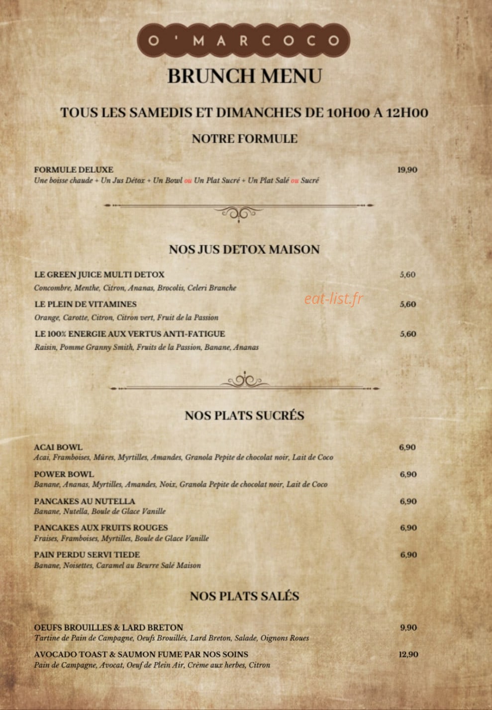 O'Marcoco — carte page 3