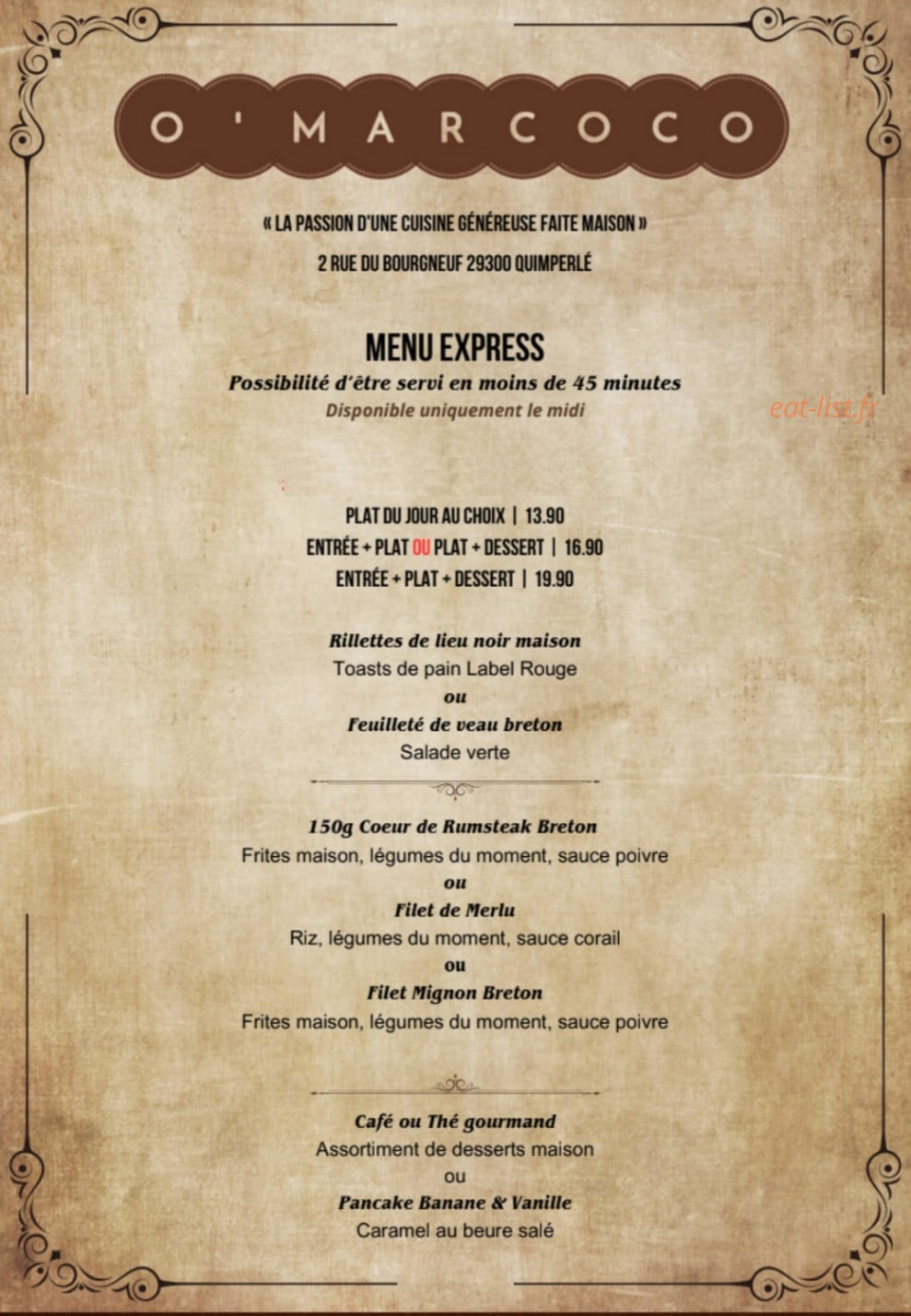 O'Marcoco — carte page 2