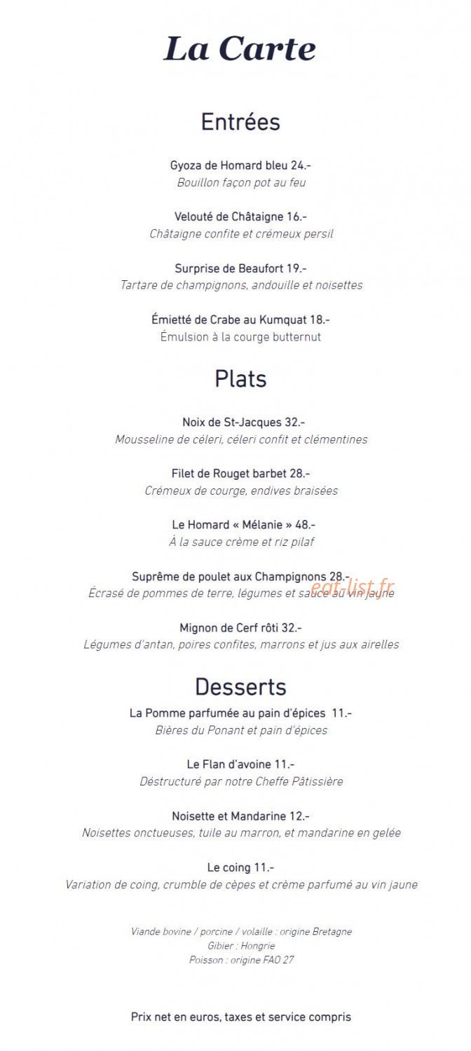 L'atelier Mélanie — carte page 1