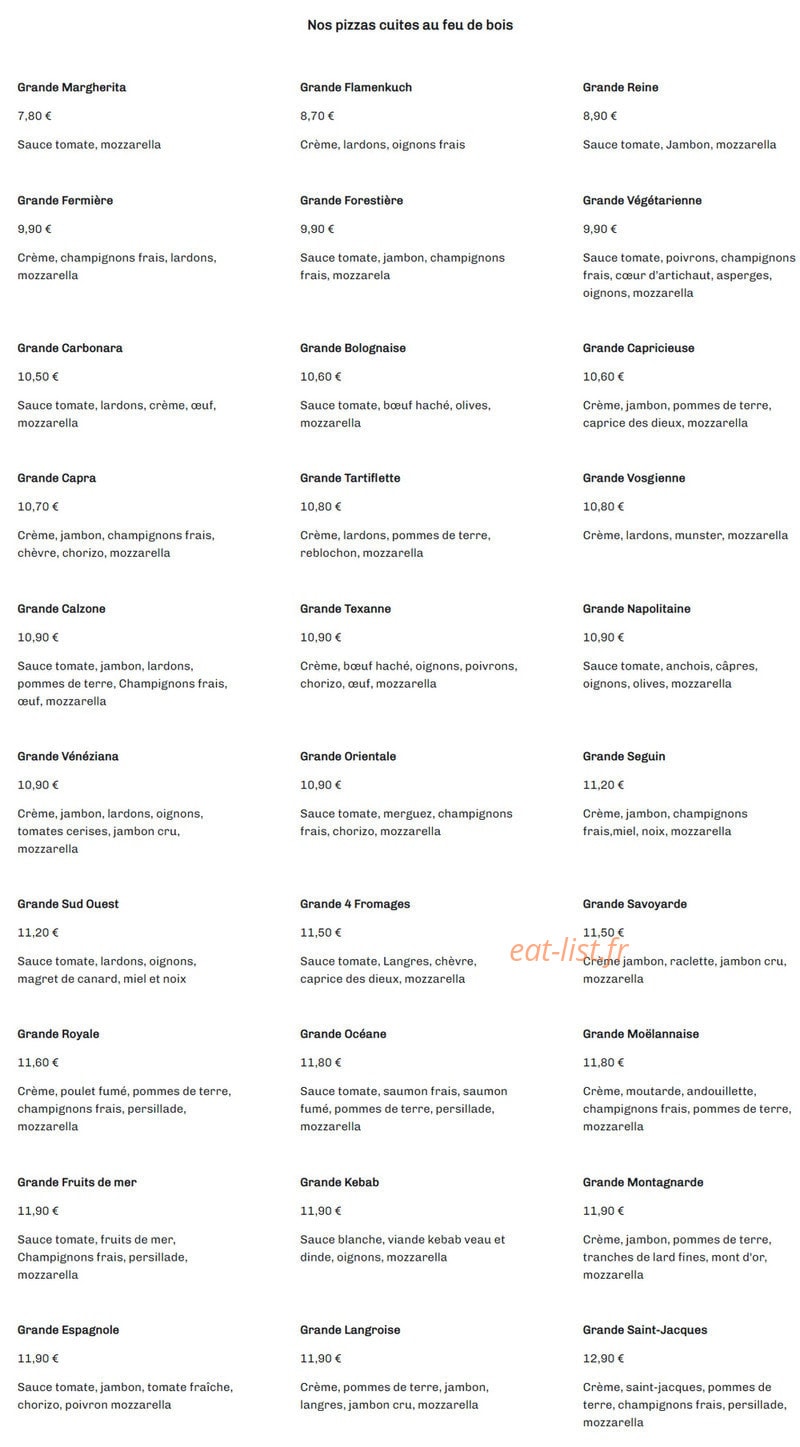 Chez Fernand — carte page 6