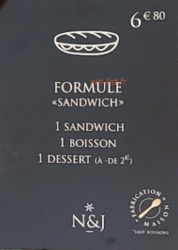 Chez Fernand — carte page 1
