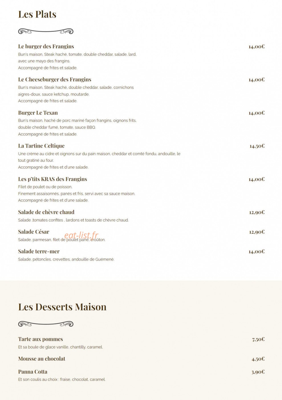 Les Frangins — carte page 2