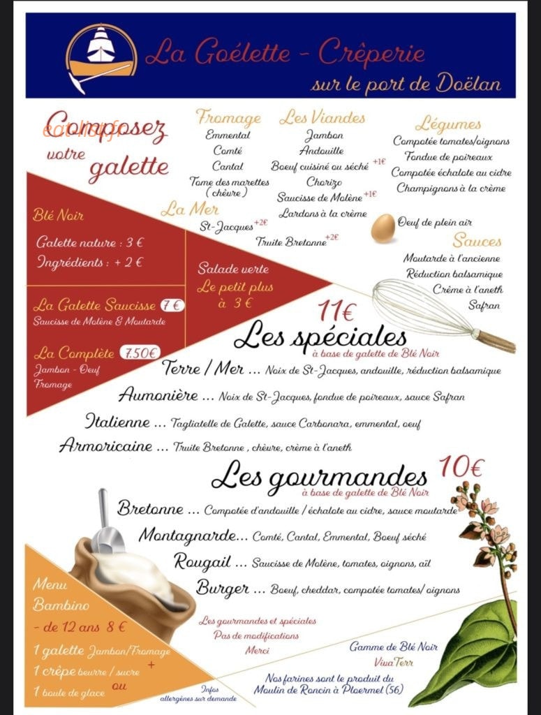 La Goélette — carte page 1