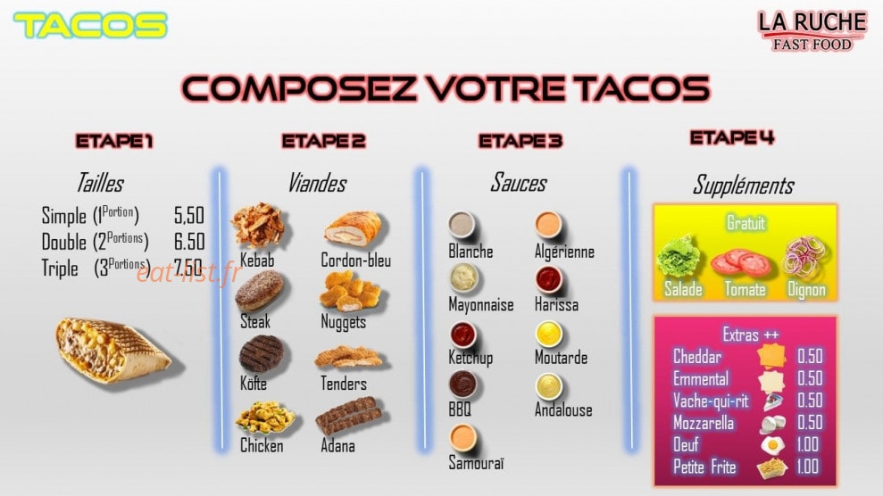 La Ruche Kebab — carte page 2
