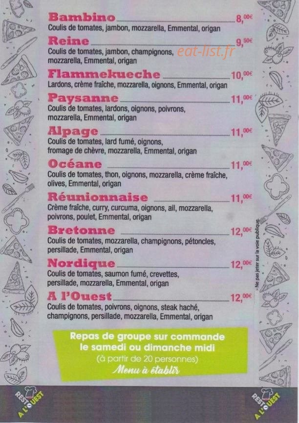 À L'Ouest — carte page 2