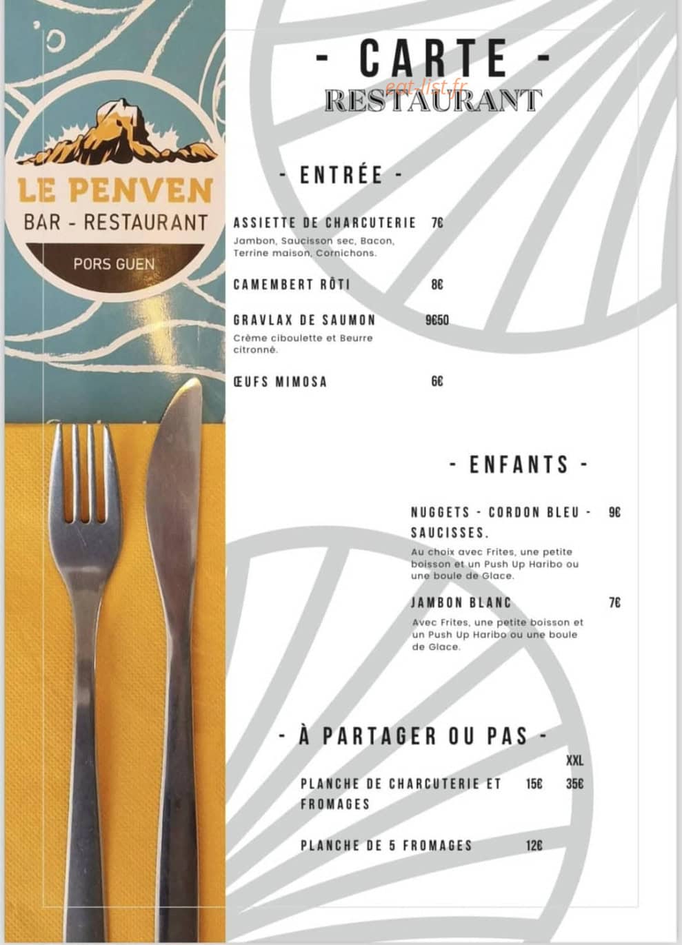 Le Penven — carte page 1
