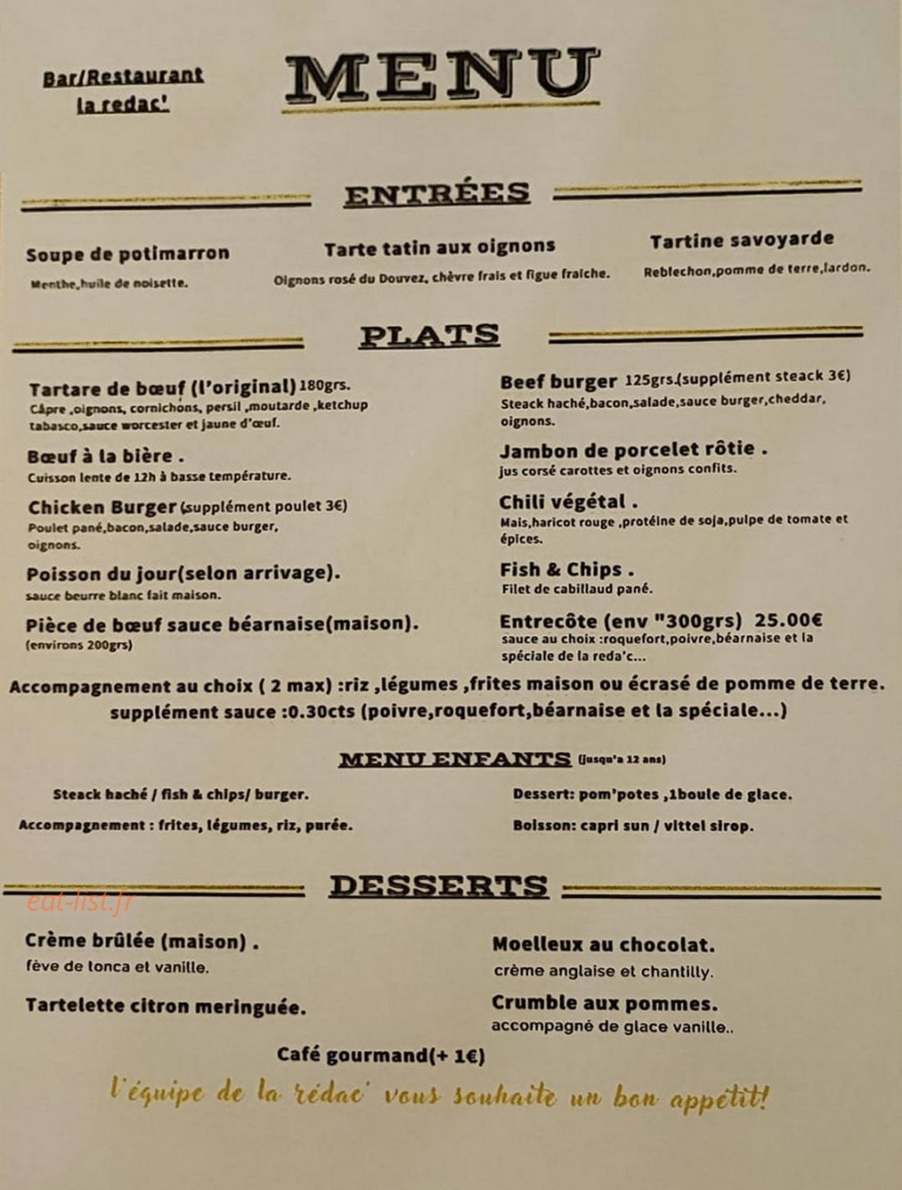 La redac — carte page 1