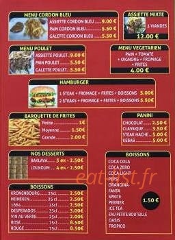 Au Delicieux Kebab — carte page 3
