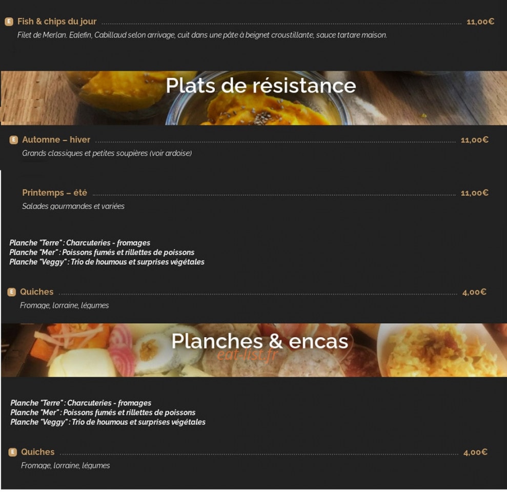Cook'inn — carte page 2