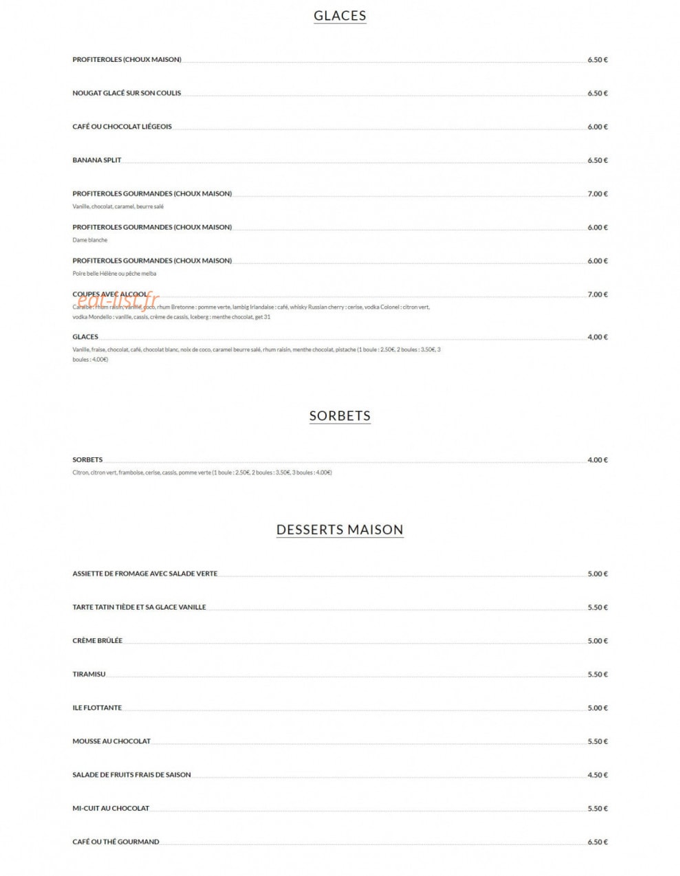 Le Mondello — carte page 8