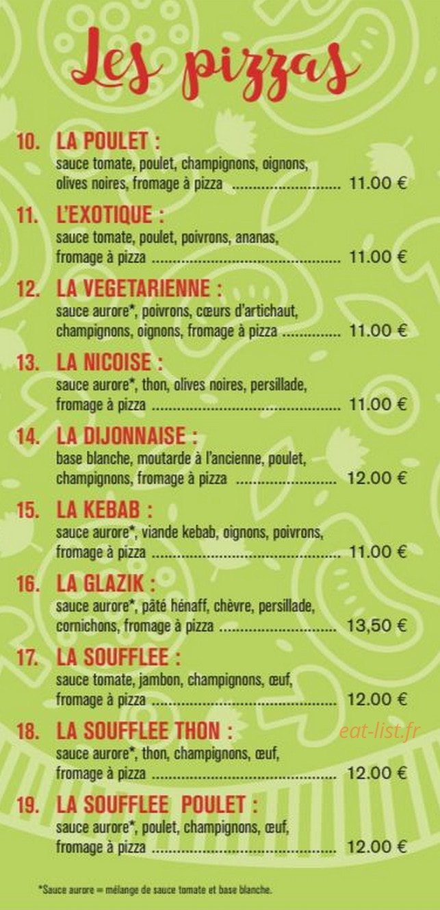 Pizza Al Dente — carte page 3