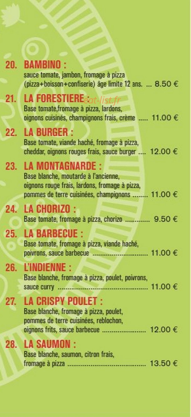 Pizza Al Dente — carte page 4