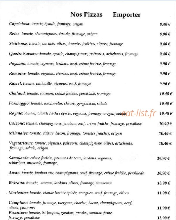 Le Chaland — carte page 1