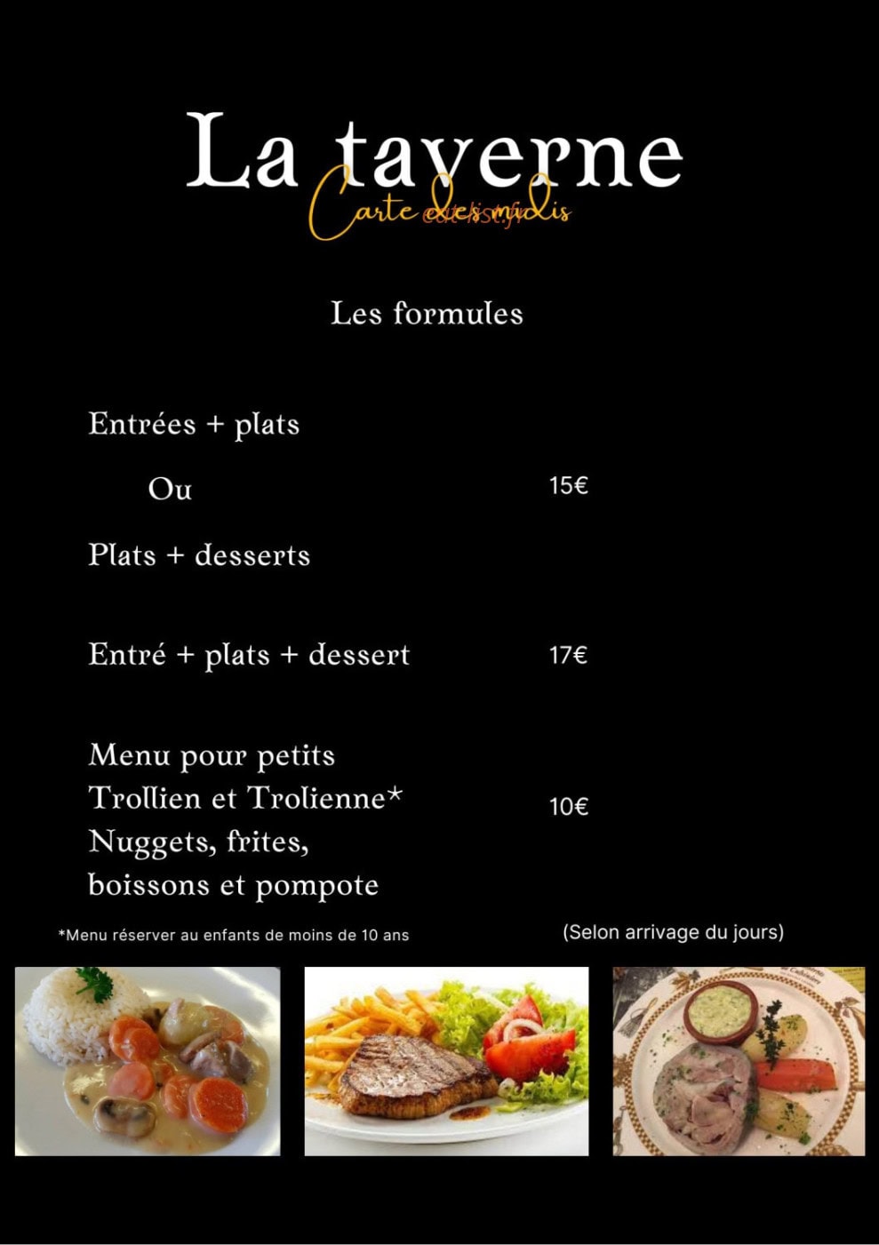 La Taverne Des Trolls — carte page 5