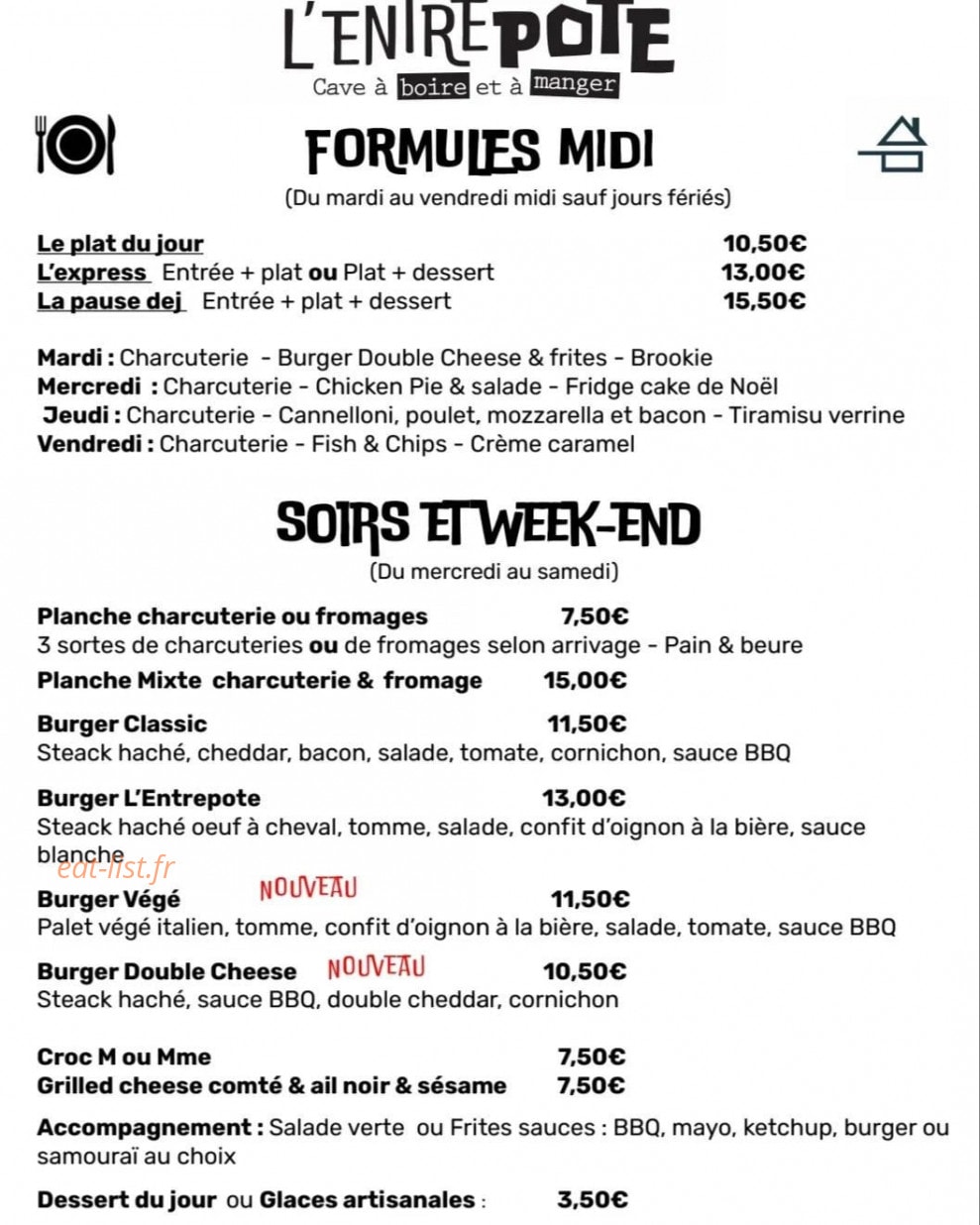 L'entrepote — carte page 1