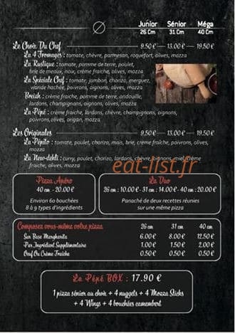 Pizza Pépé — carte page 4