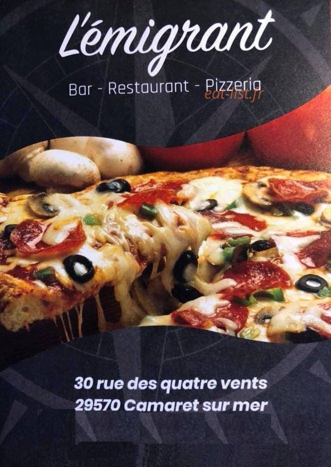 L'émigrant — carte page 1