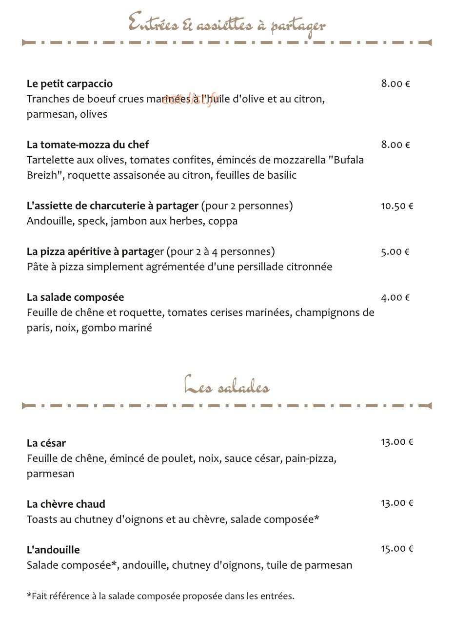 L'authentique — carte page 1