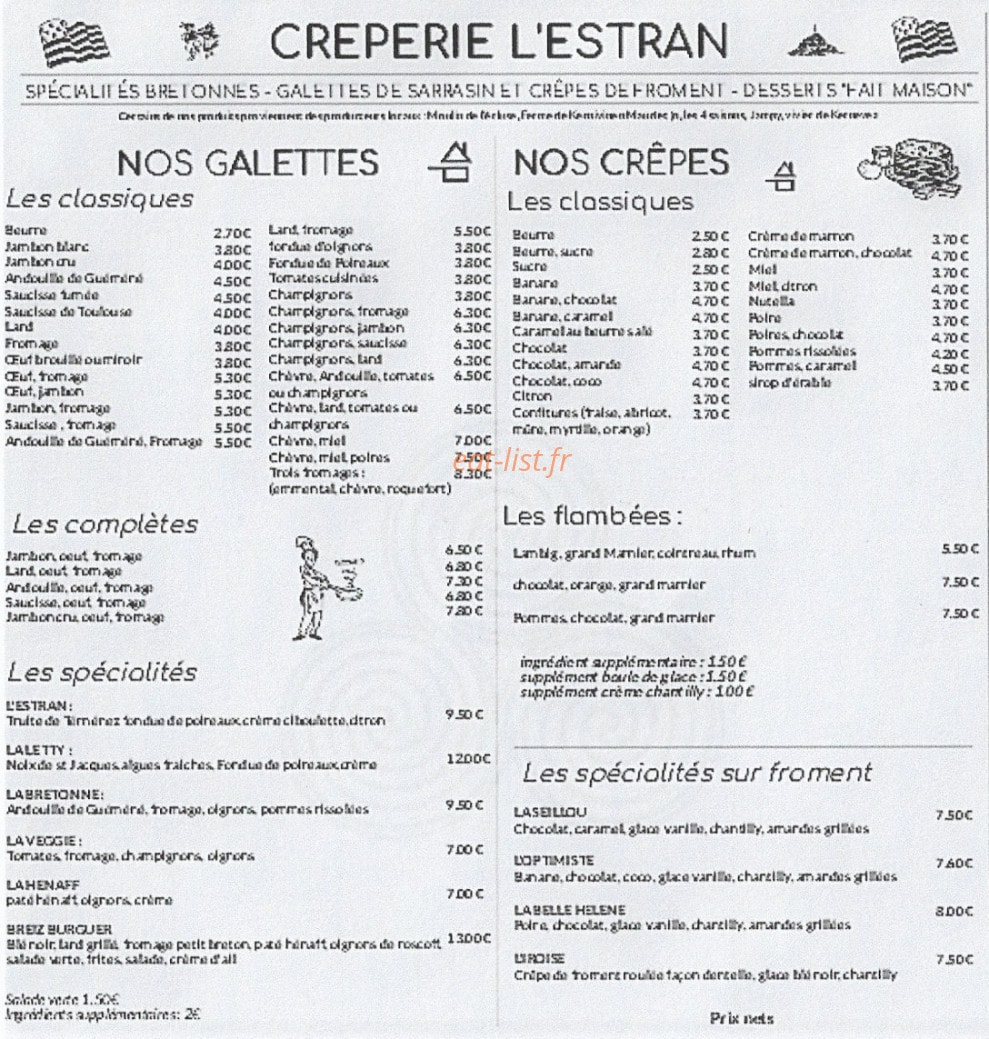 L'Estran — carte page 1