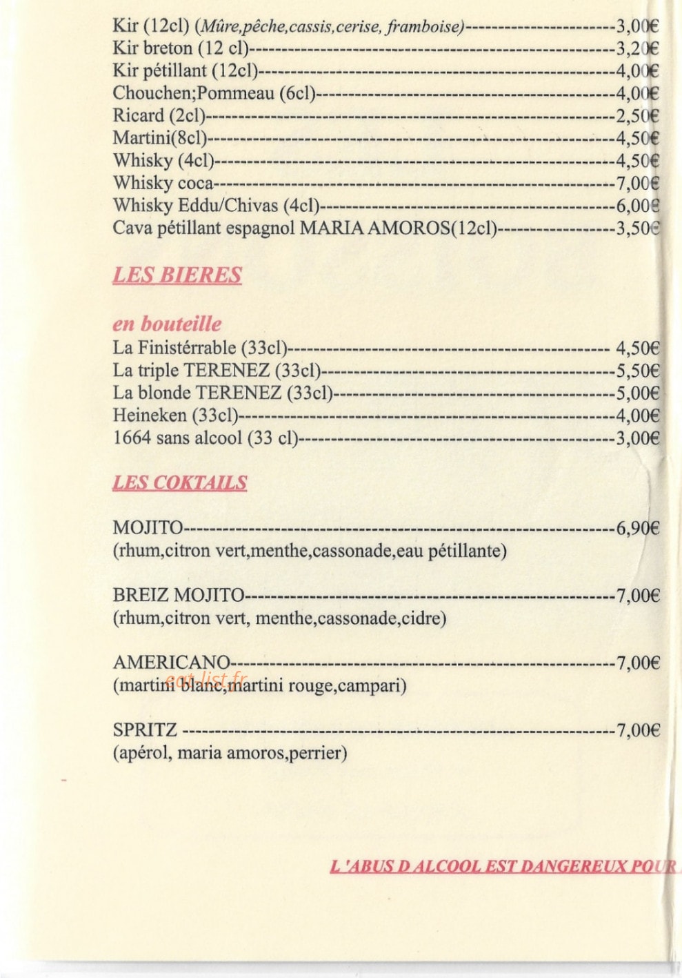 L'Estran — carte page 5