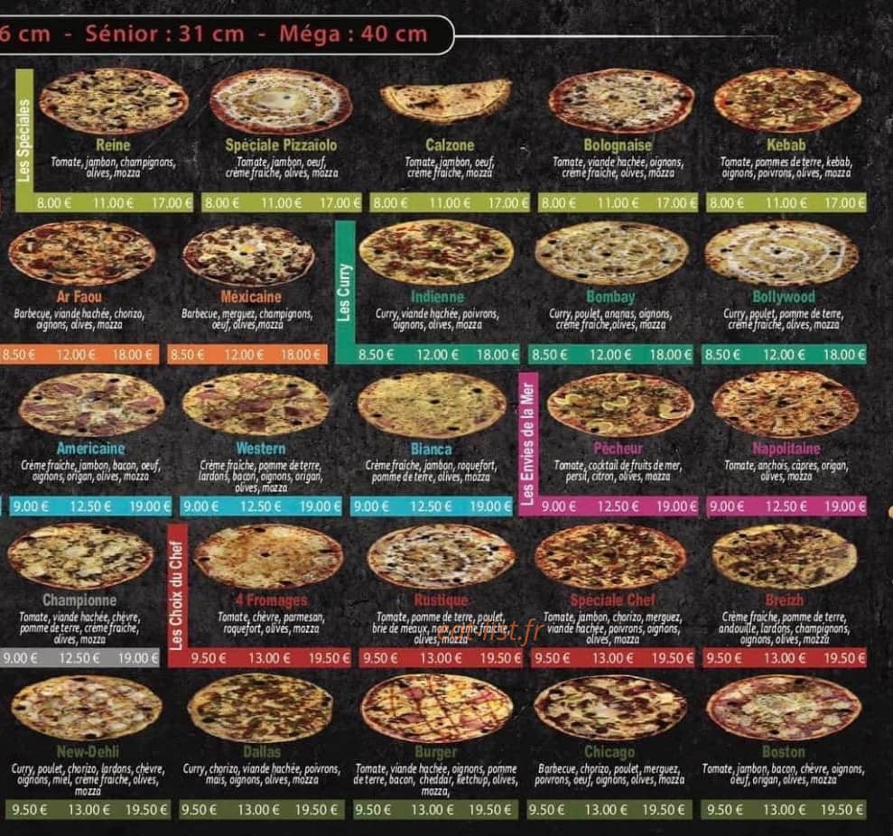Pizza pépé — carte page 2