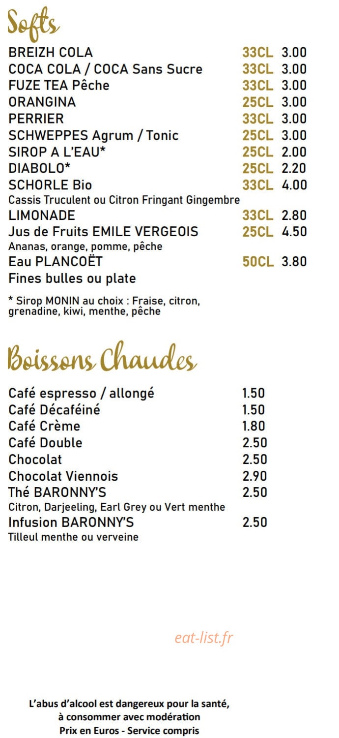 Afterwork — carte page 4