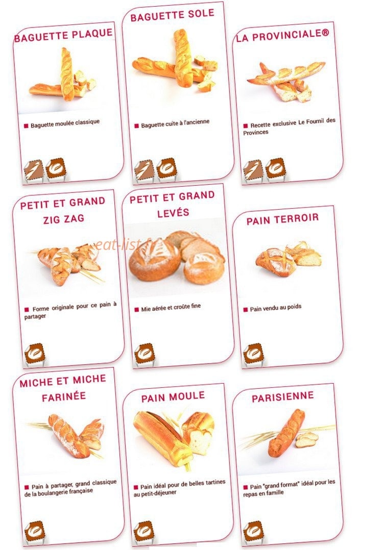 Le Fournil des Provinces — carte page 1