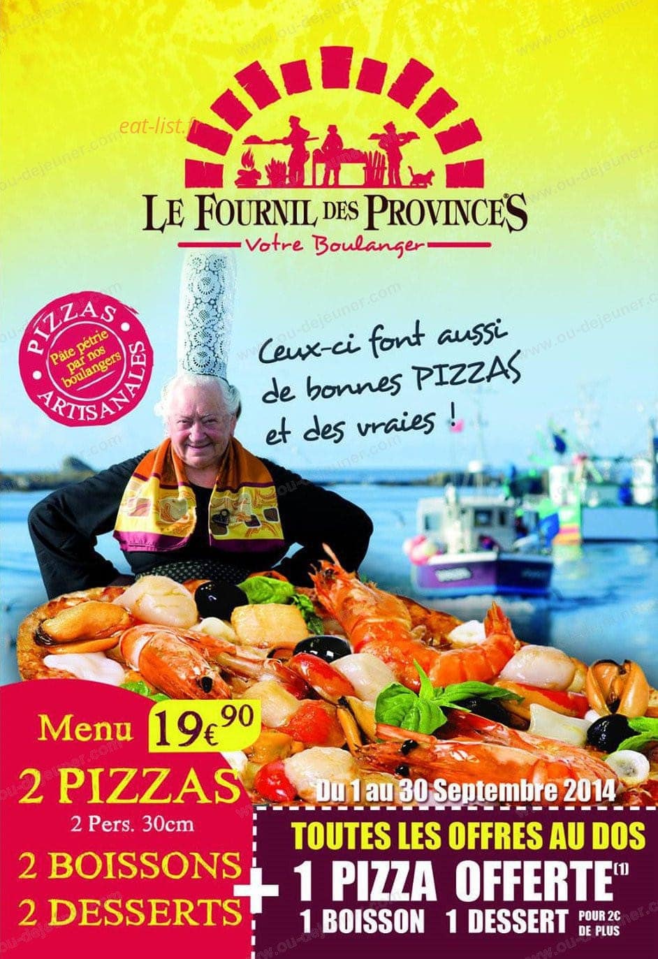 Le Fournil des Provinces — carte page 9
