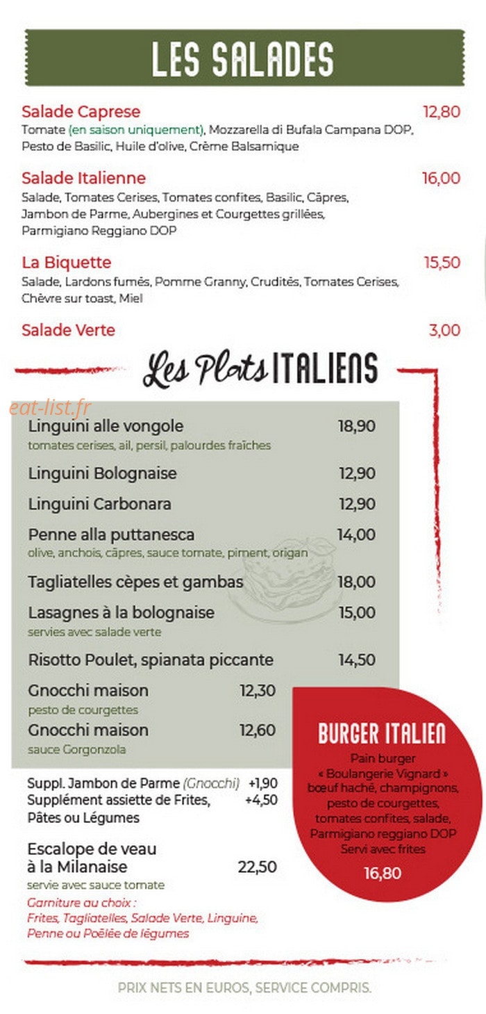 Le Resto D'à Côté — carte page 3