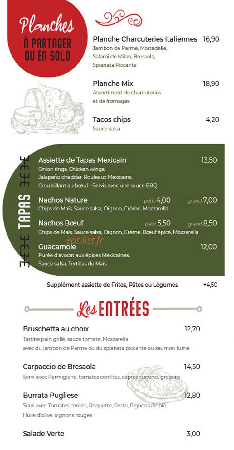 Le Resto D'à Côté — carte page 2
