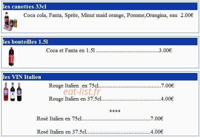 Rapizza à Morlaix - menu en ligne