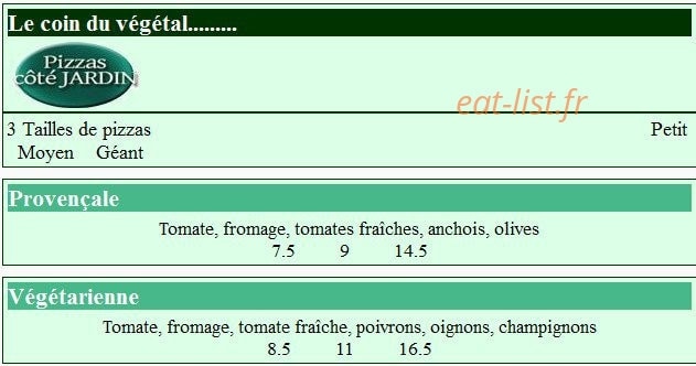 Rapizza — carte page 5