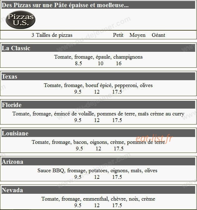 Rapizza — carte page 6