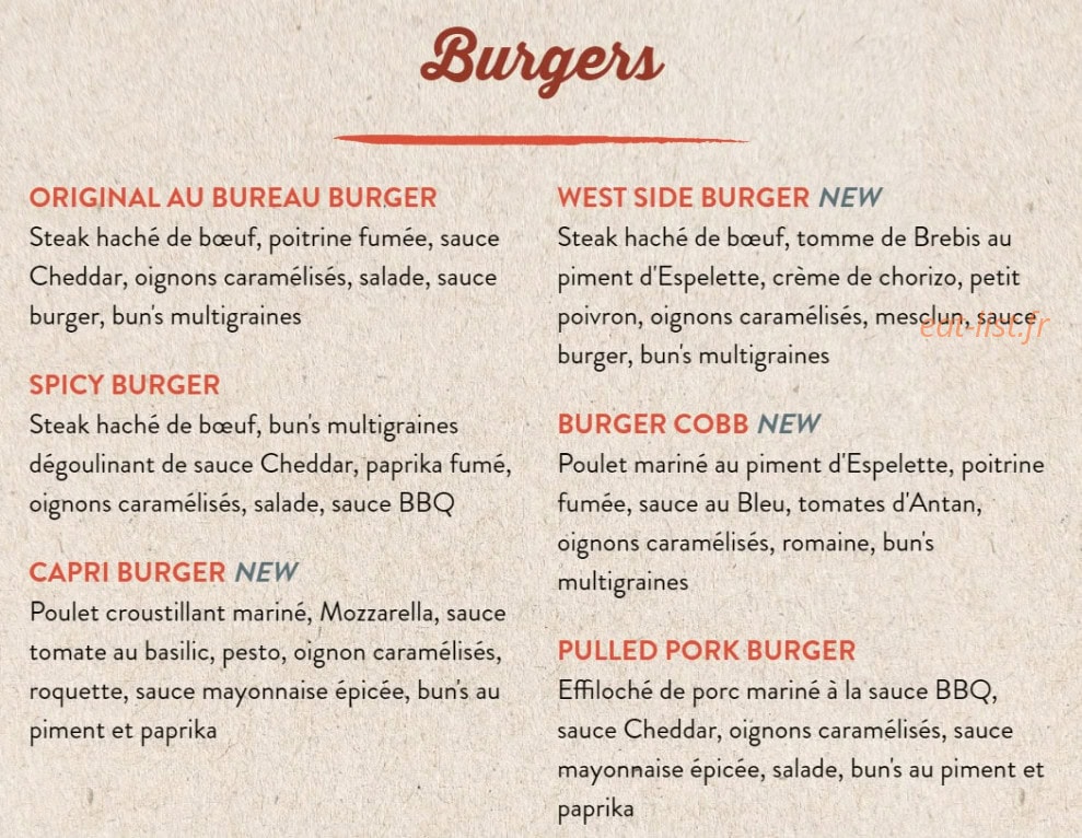 Au Bureau — carte page 2