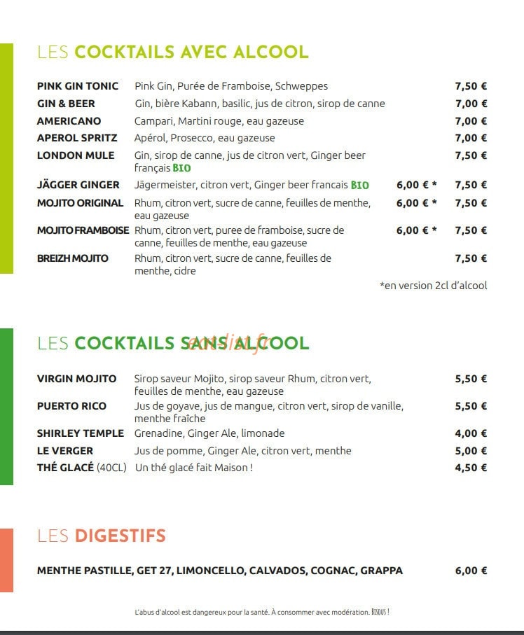 La Kabann — carte page 9