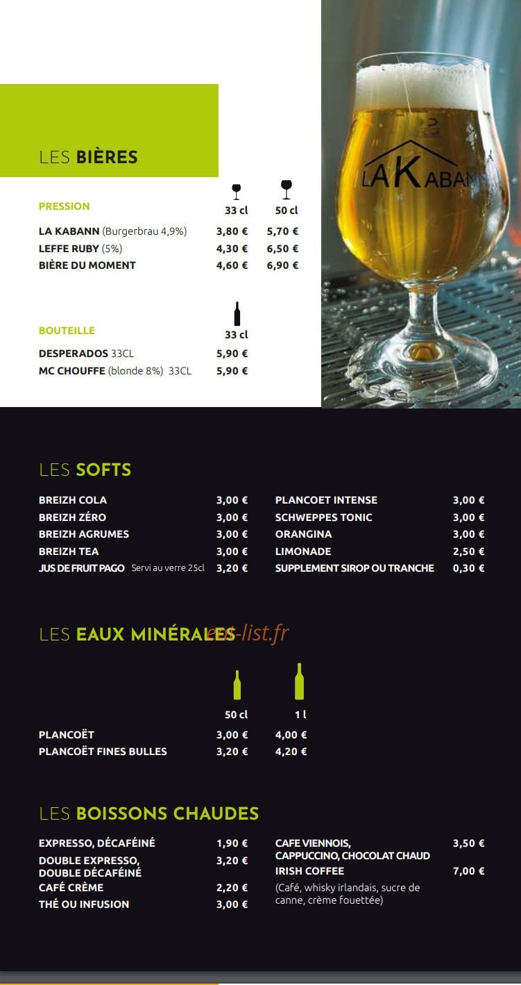 La Kabann — carte page 10
