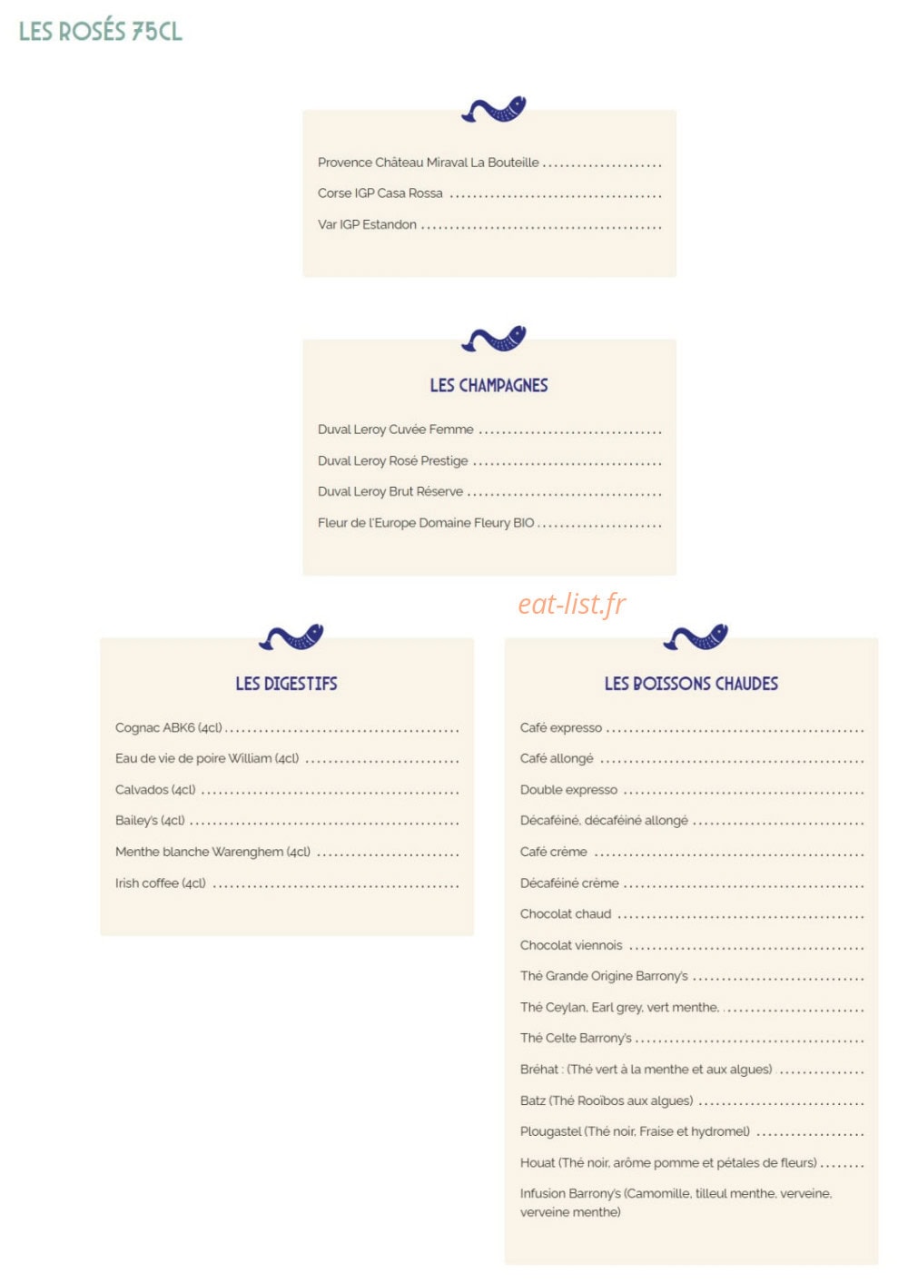 La Marinière — carte page 10